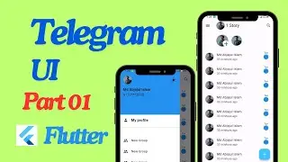 Flutter Telegram Ui Design  || Part 01 || Bangla