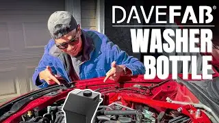 Installing the DaveFab Washer Bottle in an NC Miata! Piece of (matte black) cake.