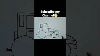 Tractor drawing #tractordrawing #drawingvideos #youtubeshorts #ytshorts #tractor