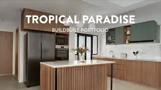 Tropical Paradise with a Large Kitchen Island Counter | BuildBuilt Portfolio