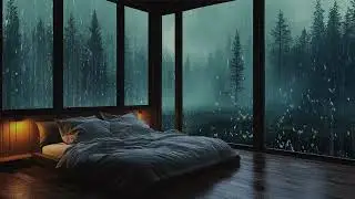 Warm Piano with Rain Outside | Calm Music for Relaxation and Slow Breathing