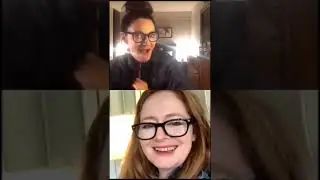 Miranda Otto & Michelle Gomez funny IG live moment