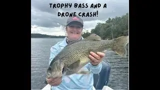 Fishing Maroon Dam with soft plastics for a Trophy Bass and a drone crash