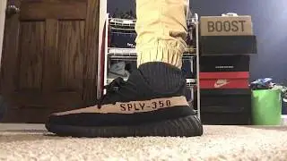 Yeezy boost 350 v2 copper on feet