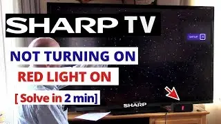 How to Fix Sharp TV Wont Turn On Power Light Blinks || Quick Solve in 2 minutes