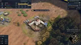 Town Center Snipes Enemy Scout - WINS GAME Age of Empires IV Highlight