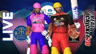𝗿𝗰𝗯 𝘃𝘀 𝗿𝗿 - Royal Challengers Bangalore vs Rajasthan Royals Live IPL Prediction Real Cricket 20