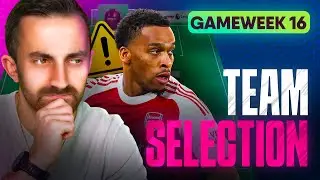 MY GW16 FPL TEAM SELECTION 🔥 | TIMBER OUT? ⚠️ | Fantasy Premier League 25/26