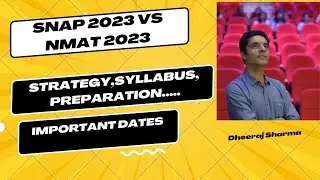 SNAP 2023 vs NMAT 2023#Top Colleges, Important Dates,Exam Strategy and Preparation tips