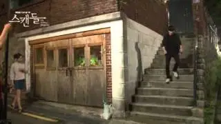 [070913] Scandal making film (Kim Jae Won & Jo Yoon Hee)