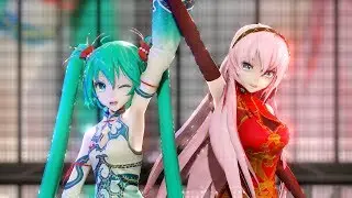 【MMD】 World's End Dance Hall / ワールズエンド・ダンスホール 【TDA Conflicted / Jade, Ruby / Miku & Luka】