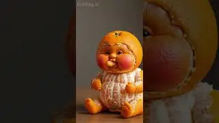 Baby Eating Orange #shorts #ai