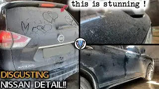 Детальный автомобиль: Безумно удовлетворяющая трансформация  X-TRAIL NISSAN! #автомойкауборка