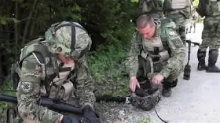 Croatian VHS Bullpup Assault Rifle and DISE Gear during Multi National Training Exercise