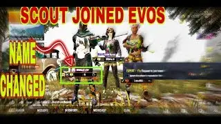 SCOUT joined EVOS 🔥 NAME CHANGED ☹️ 1ST STREAM AFTER PMCO