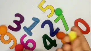 Number game] Numbers from 1 to 10 with Brush Pen | Clay Coloring Pages | Learn Numbers\MarsKids tv