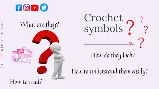 Basic Crochet Symbols | How to read crochet symbol pattern chart | Beginners | Crochet ideas