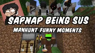 Sapnap acting sus in Dream&rsquo;s manhunt | funny moments