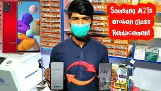 Samsung A21s Broken Touch Glass Replacement in Display Camera By Multi Repairing Lab