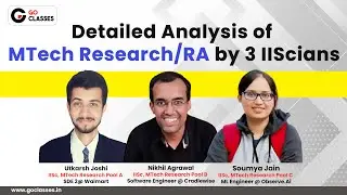 Detailed Analysis of MTech Research/RA by 3 IIScians #MtechResearch #MtechRA #IISc #IIT