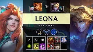 Leona Carry vs Ezreal - EUW Diamond Patch 25.15