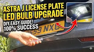 How to change the license plate light on Astra J with LED bulbs @TheCarWorkshop