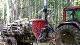 Valtra 8000 Fao Far Zrywak drewna ( kockums lkt mtz debardage sumski traktor Knickschlepper  )
