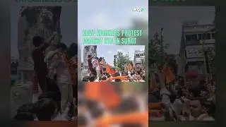 ABVP Workers Protest Against NTA In Surat Over NEET-UG Results