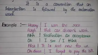 #Interjection #examples #english grammar #interjection with example in English Grammar #viral