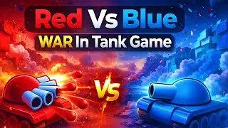 Red Vs Blue WAR | In Roblox Tank Game