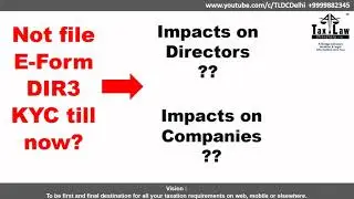 Effect of non filing of DIR3 KYC