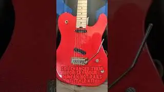 SEYMOUR DUNCAN HOT RAILS set T-Style on aluminum Tele type guitar