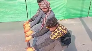 HOW TO BEND STEEL MANUALLY WITHOUT MACHINE 🤔 || Steel Bend Kesy Krty Hein || DRILLING AND PILLING 