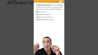 QUEST&Atilde;O DE CONCURSO 2025 - V&Iacute;RGULA (CONSULPLAN)