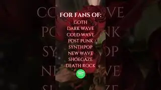 Your new favorite playlist has arrived #goth #darkwave #newwave #synthpop #postpunk
