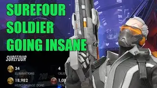 SUREFOUR SOLDIER GOING INSANE - TOP 500 OVERWATCH SEASON 30