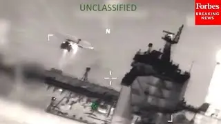 RAW FOOTAGE: US Seizes A 'Sanctioned Dark Fleet' Tanker That Was 'Conducting Illicit Activities'
