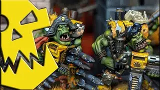 Orks nobs. Bad Moon clan