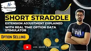Short Straddle Adjustments With Real Time Option Data Stimulator | #shortstraddle #noloss #stockmock