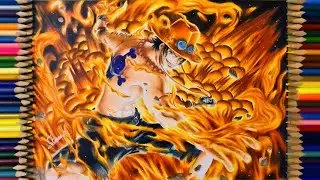 How to draw Portgas D. Ace from One Piece | Fire Fist Ace | Chirag Kotian Arts
