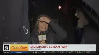 Bella Visits Sac  Scream Park!