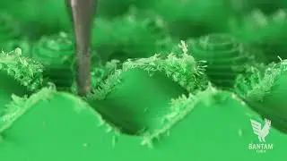 Bantam Tools CNC: Wave Texture in HDPE