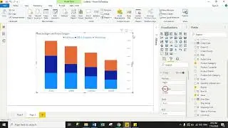 Tutorial- 17   Stacked Column Chart in Power Bi Desktop