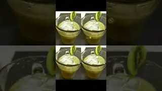 1Minute drink Refreshing kiwi juice 🥝🥤#kiwifruit #juicerecipe#weightloss #lemon #honey #mint #shorts