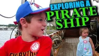 KIDS EXPLORE PIRATE SHIP!