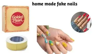 DIY Nail Extensions 😍🥰/how to make nail extensions at home/homemade fake nails