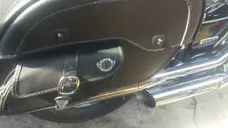 V Star 650 Slash Cut Exhaust Cold Start