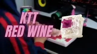 KTT RED WINE SWITCH STOCK SOUND & TYPING TEST