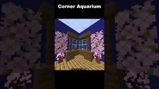 Minecraft corner aquarium build 💯🌹#minecraft #shorts