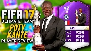 FIFA 17 POTY KANTE (92) *PURPLE* PLAYER REVIEW! FIFA 17 ULTIMATE TEAM!